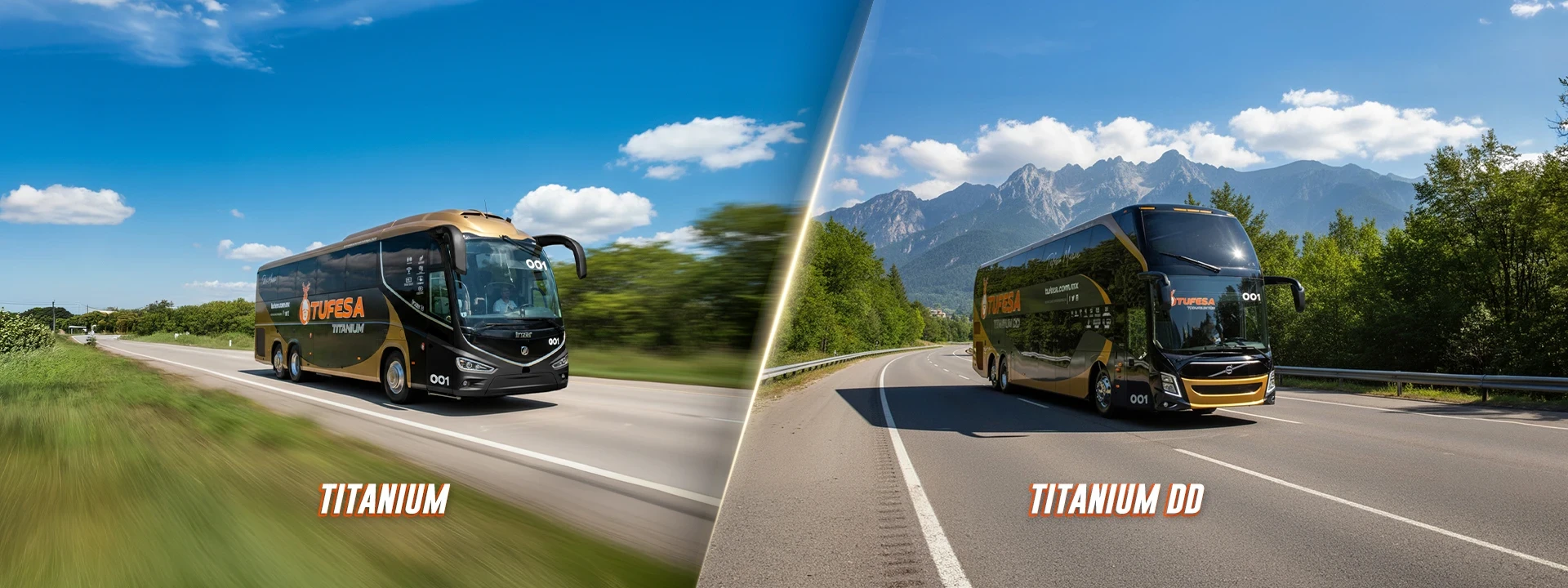 TUFESA Titanium and Titanium DD buses